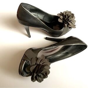 Carlos Santana Patent Leather Peep
Toe High Heels